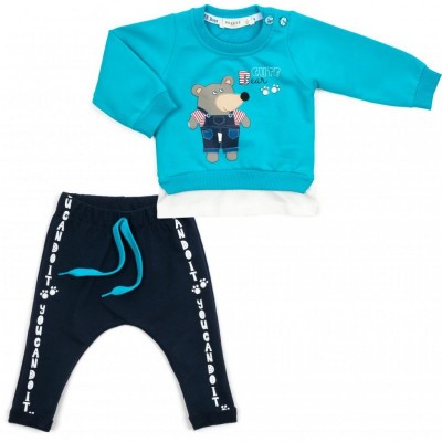 Набір дитячого одягу Breeze з ведмедиком (14675-80B-blue)