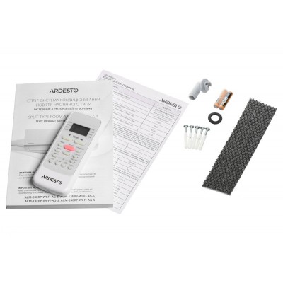Кондиціонер Ardesto ACM-12ERP-R32-WI-FI-AG-S, 35 м2, ERP інвертор, A++/A+, до -20°С, Wi-Fi, R32