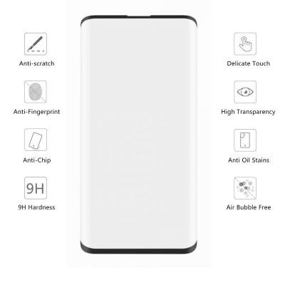 Скло захисне Drobak Galaxy Note 10 Black 3D Full Cover, Edge Glue (441616)